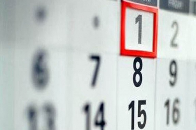 Calendario Días inhábiles